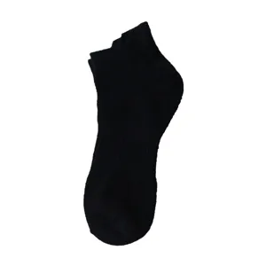 Calcetines deportivos tobilleros negros para hombre y mujer, calcetines de algodón.