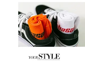 Damen Herbst Winter trendige Mittelsocken stilvolle bestickte Buchstaben Skater Stil