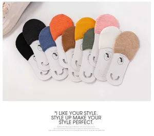 Damen Sommer Baumwolle unsichtbare Socken flacher Mund einfarbig Schiff Socken Set Vielfalt
