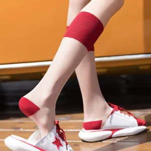 Damen transparente Glasseide Wadenstrümpfe Frühling Sommer atmungsaktiv Streetwear Socken