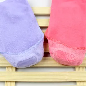 Comfortabele bamboevezel dames onzichtbare sokken met antislip siliconen grip voor de zomer.