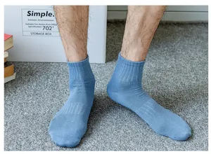 Calcetines cortos hombre puro algodon comodos transpirantes calcetines tobilleros diario