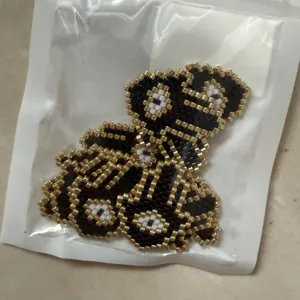 Perline di rocaille Miyuki fatte a mano ciondoli mano di Hamsa occhio DIY per bracciale collana