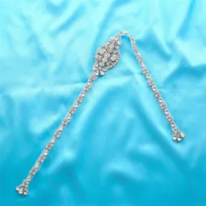 Applique strass de mariée exquise ceinture de mariage accessoire de taille en cristal scintillant