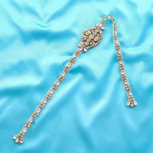 Ceinture Applique Strass de Mariée Cristal Fait Main Ceinture de Taille Accessoire de Robe de Mariée Argent Or Or Rose