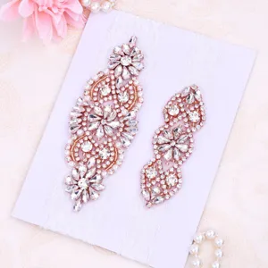 Sparkling crystal rhinestone bridal garter detail and decorative leg accessory close-up