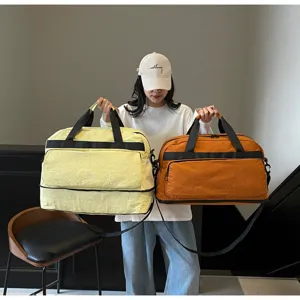 Grande borsa da viaggio impermeabile leggera borsa weekend per donna e uomo pendolare pendolarismo.