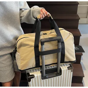 Grande borsa da viaggio impermeabile e leggera borsone week end per donne e uomini