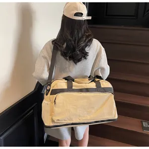 Grande borsa da viaggio da uomo e donna, borsone weekend impermeabile e leggero.