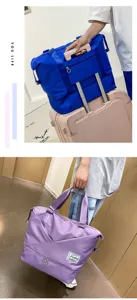Travel duffel bag large capacity weekend overnight bag waterproof gym sport bag for women