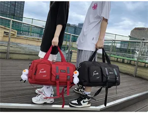Large capacity travel duffel bag waterproof sports fitness gym bag for men and women short trips