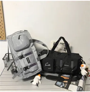Multifunctional travel sports fitness gym bag with large capacity, lightweight and waterproof.