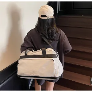 Grande borsa da viaggio estensibile, borsa sportiva impermeabile e leggera per brevi viaggi.