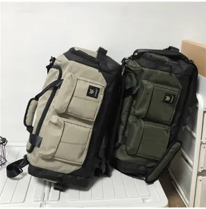 Large capacity travel duffle bag, multi-pocket gym sports handbag for men and women, durable.