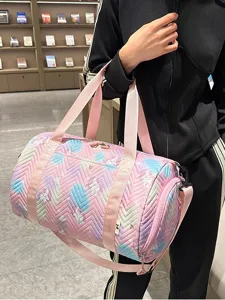 Waterproof Sports Gym Bag Travel Duffel Bag With Wet Dry Separation And Shoe Compartment
