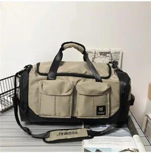 Large capacity travel duffel bag waterproof gym bag casual shoulder bag for men and women