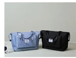 Grand sac de voyage étanche, sac de transport pliable et léger pour bagage à main.