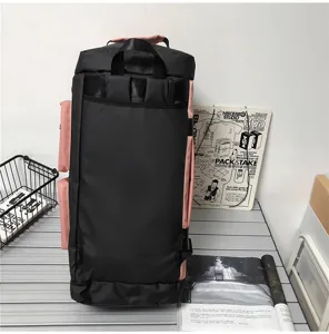 Large capacity travel duffel bag for men and women, multi-functional gym sports backpack.