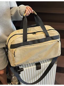 Borsa da Viaggio Impermeabile di Grande Capacità Borsa Duffel Leggera Con Separazione Umido e Secco Per Donne Commuting Fitness