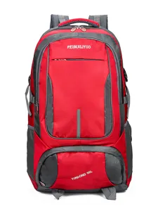 Grand sac à dos de randonnée extérieur rouge gris léger sport alpinisme voyage pour hommes