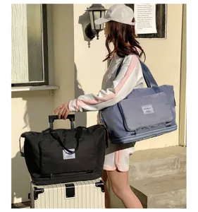 Grand sac de voyage imperméable de grande capacité sac week-end pliable pour femmes