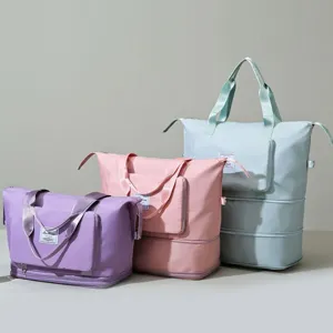 Grand Sac de Voyage Pliable Imperméable Sac à Main de Rangement Portable Léger pour Femmes Bagages de Voyage