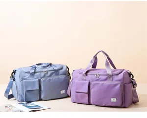 Large capacity travel duffel bag waterproof fitness gym bag for women short trip.