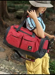 Outdoor multi-functional dry wet separation duffel bag large capacity fitness travel detail.