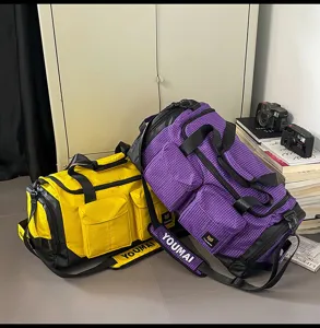 Multi-functional dry-wet separation sports gym duffel bag, large capacity travel.