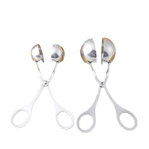 Stainless steel meatball maker clip DIY kitchen tool for easy shaping of delicious meat and fish balls.