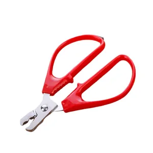 Stainless steel melon seed plier nut cracker red handle home kitchen tool for nuts