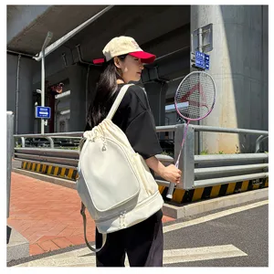 Large capacity drawstring backpack for sports, fitness, and casual daily outdoor use.