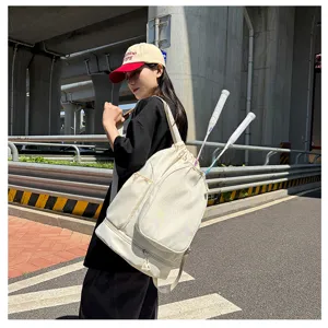 Large capacity drawstring sports backpack for basketball badminton and pickleball training use.
