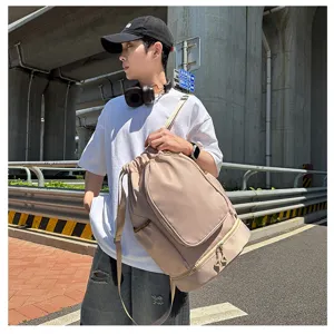 Large capacity drawstring sports backpack for basketball, gym, and outdoor fitness use.
