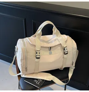 Lightweight travel gym duffel bag with large capacity, dry-wet separation, and stylish design.