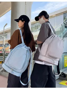 Large Capacity Sports Backpack Waterproof Oxford Cloth Travel Gym Fitness Bag For Basketball And Badminton