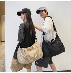 Large capacity shoulder bag outdoor cross body travel bag waterproof sports gym bag unisex