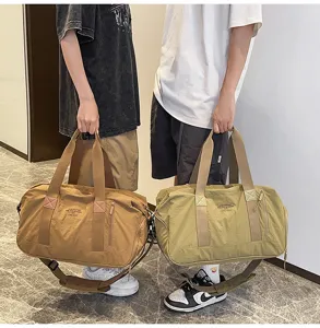 Large capacity waterproof travel gym bag, student outdoor shoulder sport duffel bag.