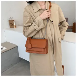 Women Croc Embossed Crossbody Bag Stylish Chain Shoulder Bag Casual PU Leather Handbag