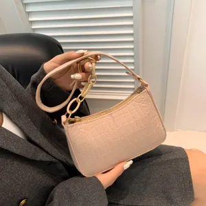 Borsa Sottobraccio in Feltro alla Moda da Donna Motivo Pietra Retrò Chic Borsa a Tracolla Casual Versatile Piccola Borsa Quadrata