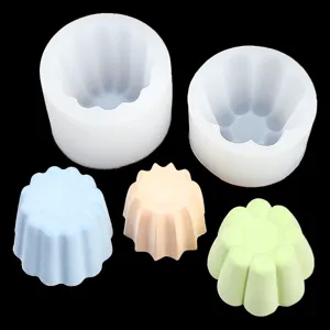 3D Silikonform fuer Fondant Sukkulenten Blueten Handwerk Harz Ton Backwerkzeuge Dekoration.