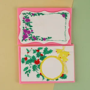 Silikonform für DIY Vintage Bilderrahmen, Blumen und Glocken Reliefs für Basteln und Backen.