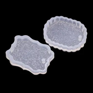 Moule en silicone pour résine époxy DIY cristal diamant pendentif étiquette artisanat