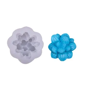 Stampo in silicone 3D pianta succulente cactus per decorazione torta e candela profumata.