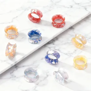Colorful silicone ear plugs gauges flexible flesh tunnel stretchers body piercing jewelry