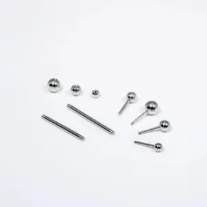 Stainless Steel Body Piercing Jewelry Set Straight Barbells and Replacement Balls