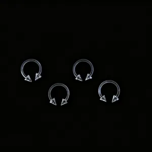 Clear Acrylic Horseshoe Nose Rings Minimalist U Shaped Circular Barbells Septum Piercing Jewelry For Men Women Daily Decor