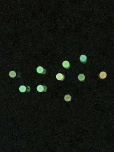 Glow in the dark acrylic replacement balls for body piercing lip tongue studs accessories.
