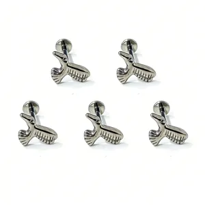 Set di piercing labret uccello in titanio, gioielli per il corpo minimalisti per la moda.