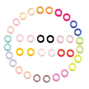 Colorful silicone ear tunnels plugs stretching gauges body piercing jewelry cute smiley design